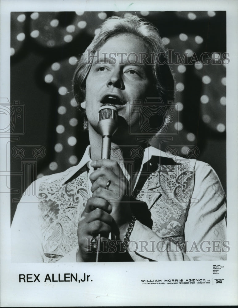 1983 Press Photo Rex Allen Jr. to Perform at Nick&#39;s Nicabob- Historic Images