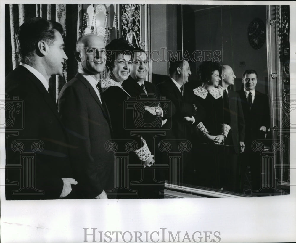 1965 Press Photo Supporters at the Wisconsin regional advisory boards&#39; dinner- Historic Images