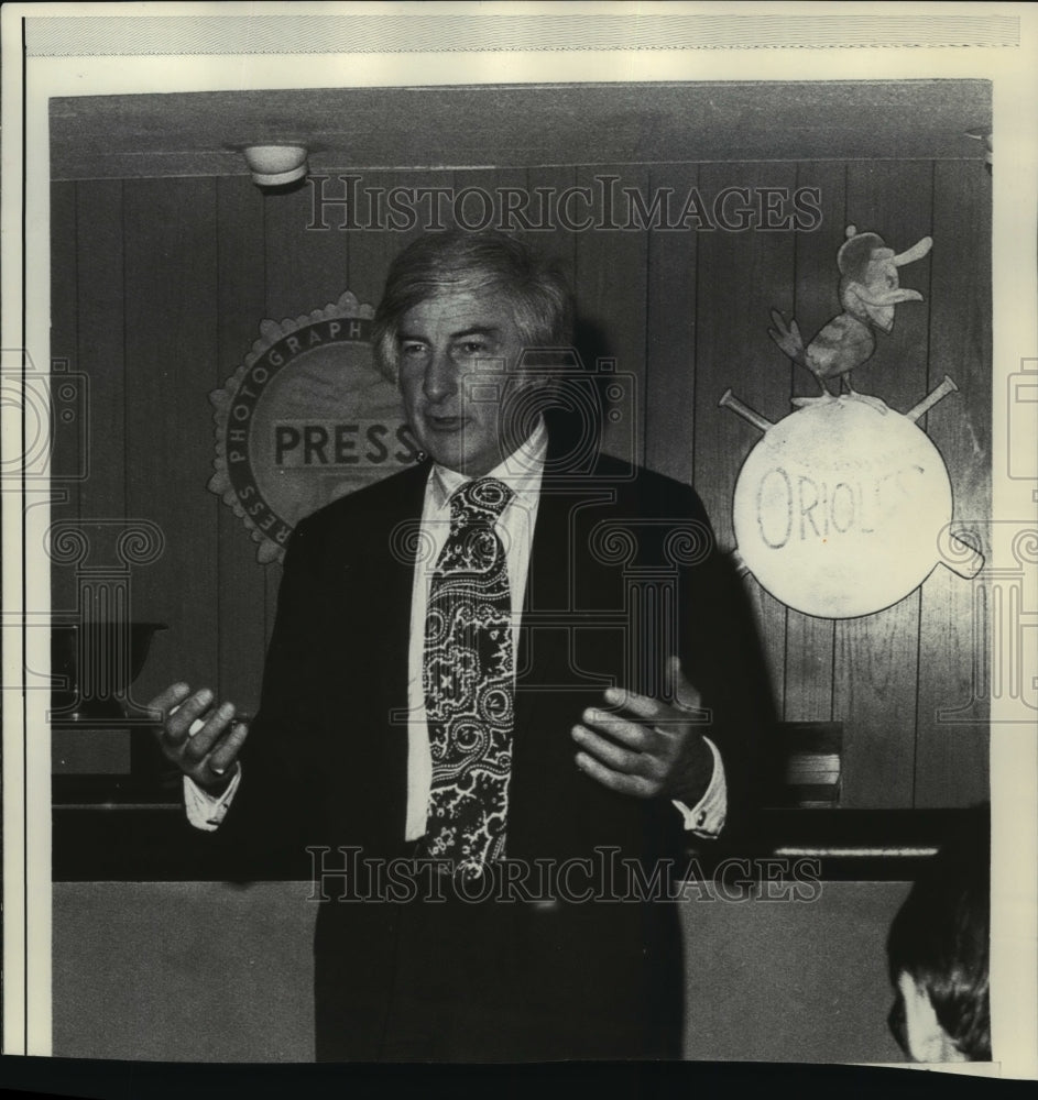 1971 Press Photo Michael Burke, President of the New York Yankees - mja64964- Historic Images