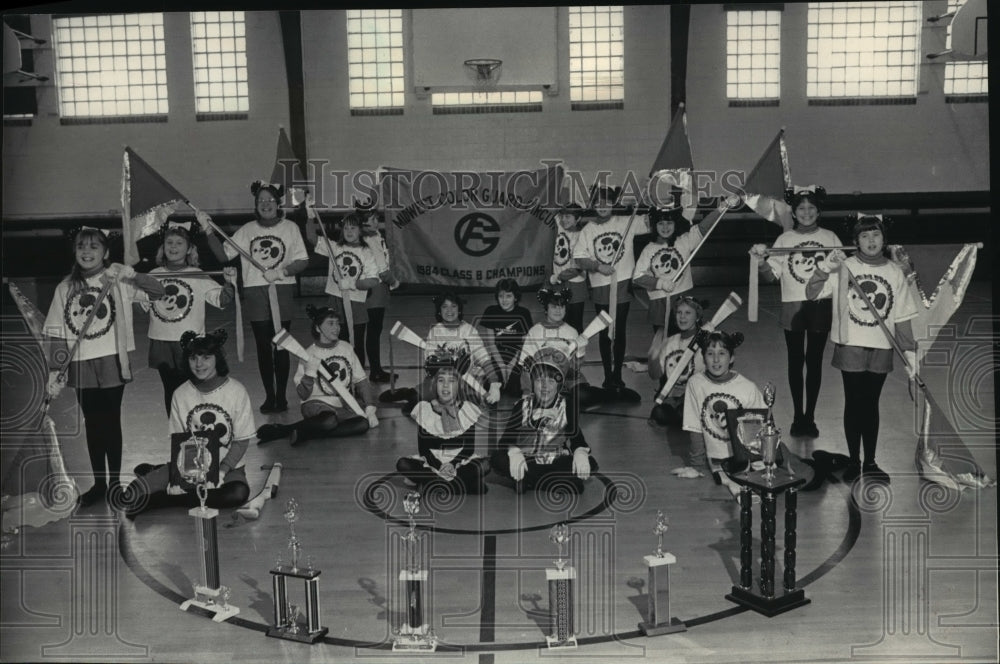 1984 Press Photo Thunderbolt Cadet Color Guard won Midwest Circuit Class B- Historic Images