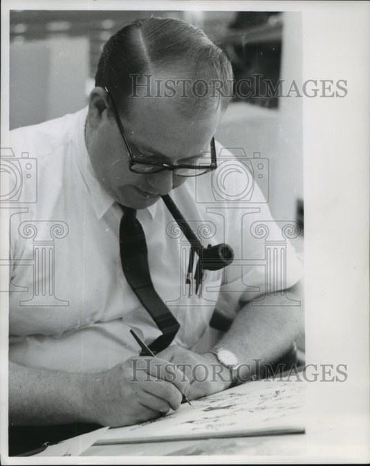 1965 Press Photo Marlo Cain The Milwaukee Journal Employee - mja66224- Historic Images