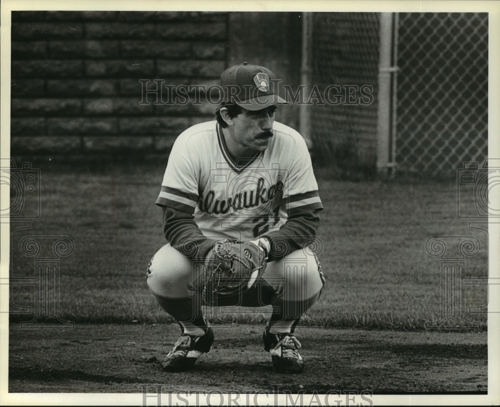 1981 Press Photo Milwaukee Brewers Baseball Player Buck Martinez, catcher- Historic Images