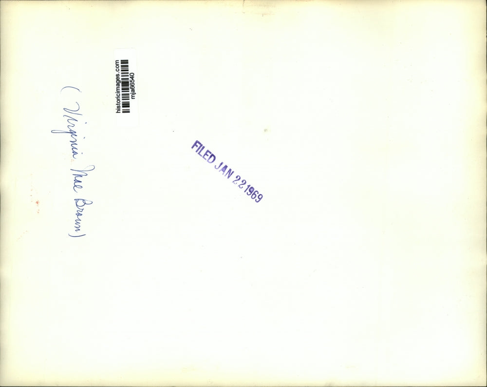 1969 Press Photo First Woman to Head Federal Agency Virginia Brown - mja66540