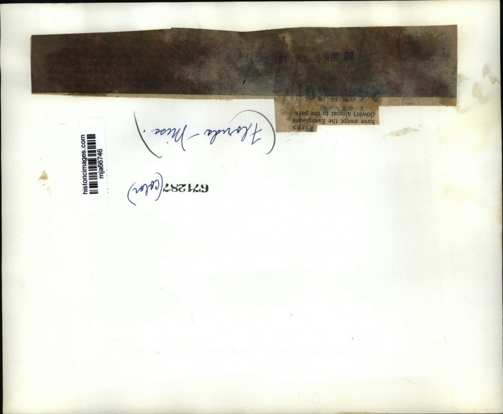 1967 Press Photo Fires Sweep Through Florida Everglades - mja66746