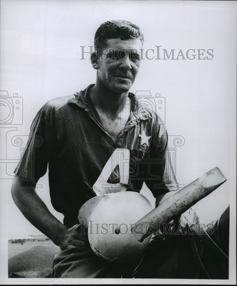 1962 Press Photo Milwaukee Polo Club Player Wayne Brown of Truscott, Texas- Historic Images