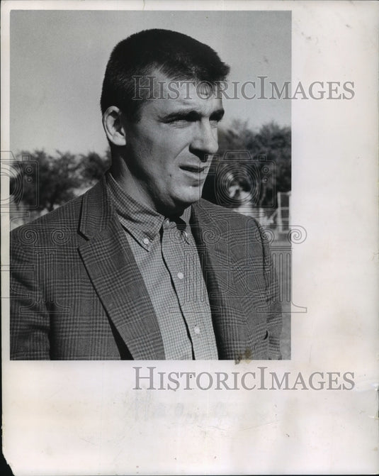 1962 Press Photo Jim Haluska Football Coach - mja67326- Historic Images