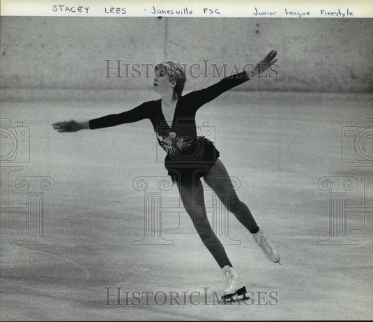 1983 Press Photo Stacey Lees, Junior League Freestyle - mja67387- Historic Images