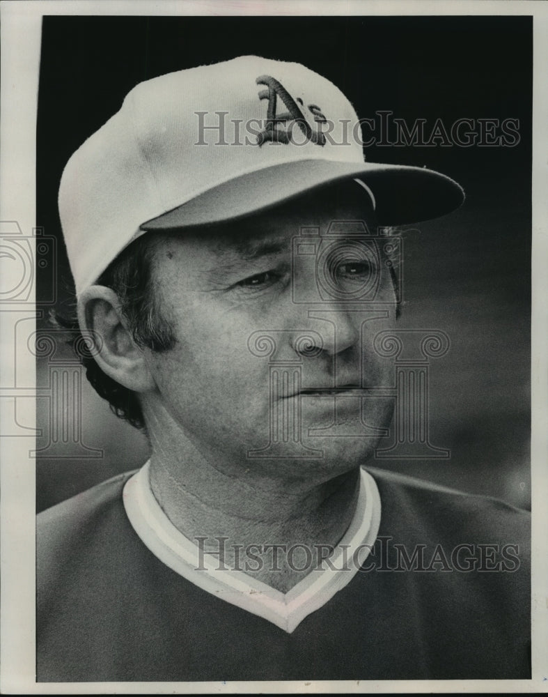 1975 Press Photo Baseball: Alvin Dark, manager of American League All-Stars- Historic Images