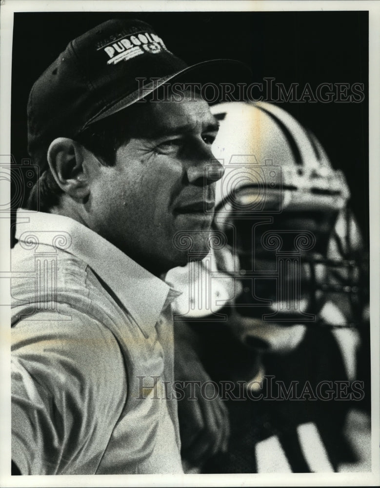 1981 Press Photo Washington High School Football Coach Greg Lehman - mja67624- Historic Images