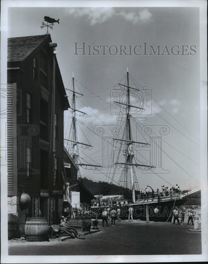 1967 Press Photo Mystic Seaport in Connecticut - Historic Images