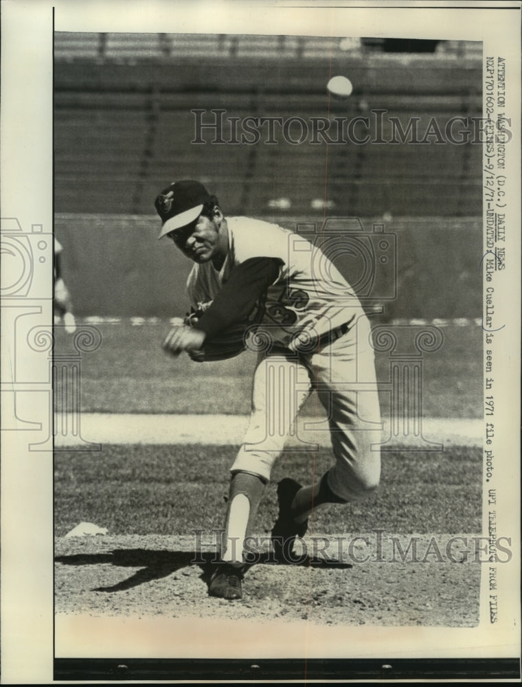 1971 Press Photo Mike Cueller, Baseball Pitcher. - Historic Images