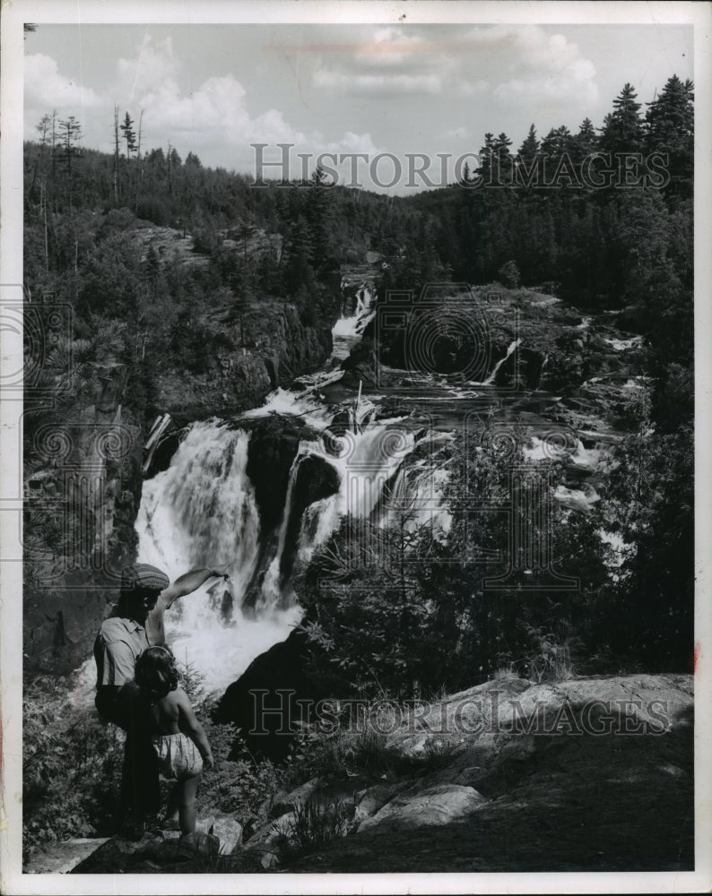  Press Photo Aubrey Falls Near Chapleau Ontario- Historic Images