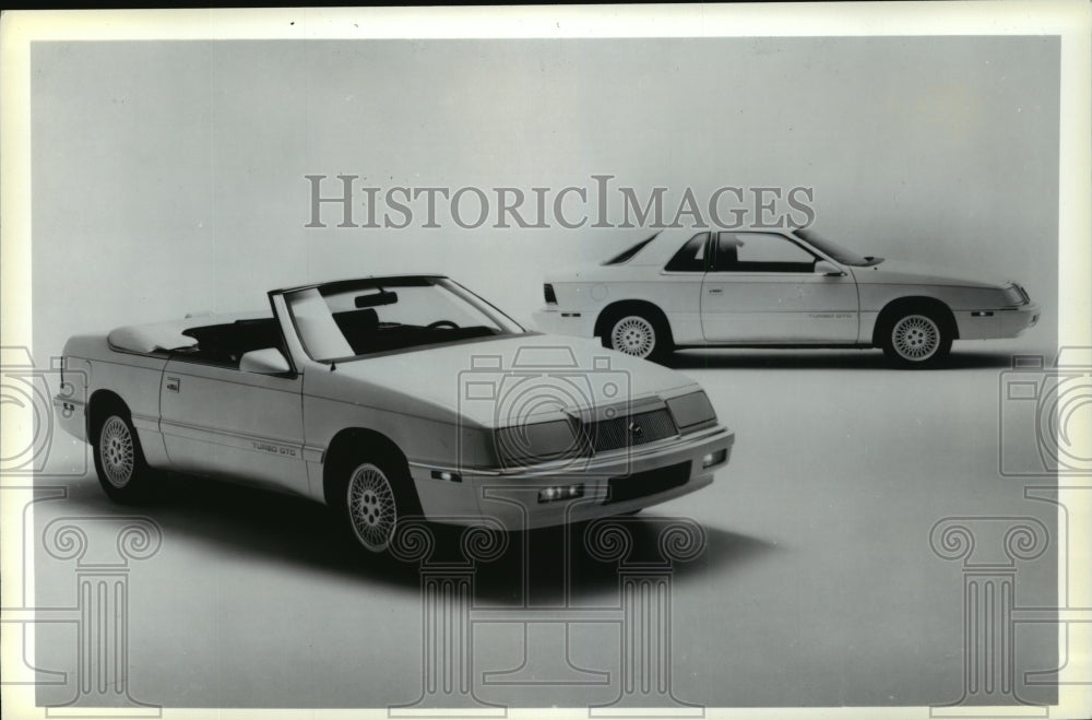 1988 Press Photo Chrysler LeBaron GTC limited edition convertibles and coupes- Historic Images