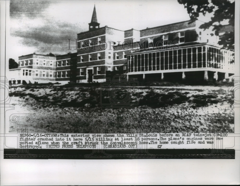 1956 Press Photo The Canadian Villa St. Louis Convalescent Home - mja68919- Historic Images