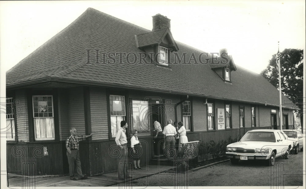 1989 Press Photo Cudahy, Wisconsin Railroad Depot, Exterior- Historic Images