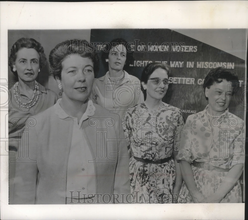 1962 Press Photo Elected Officers of the League of Women Voters of Wisconsin- Historic Images