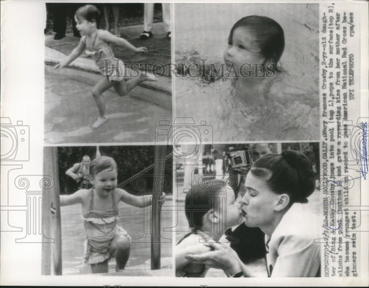1962 Press Photo Mary Francis Crosby and Mother Kathy Crosby - mja72599- Historic Images