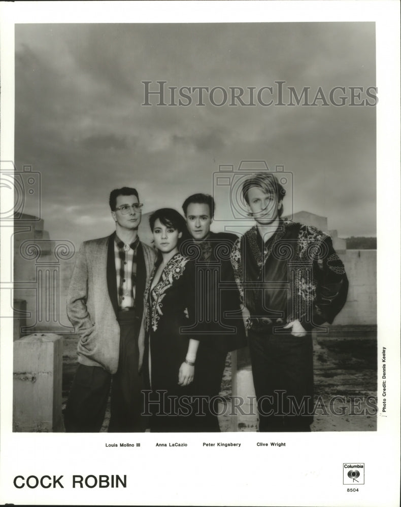 1985 Press Photo US Musical Group--Cock Robin- Historic Images