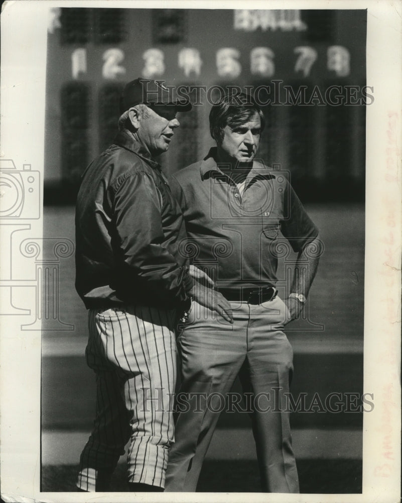 1979 Press Photo Brewers Manager George Bamberger & General Manager Harry Dalton- Historic Images