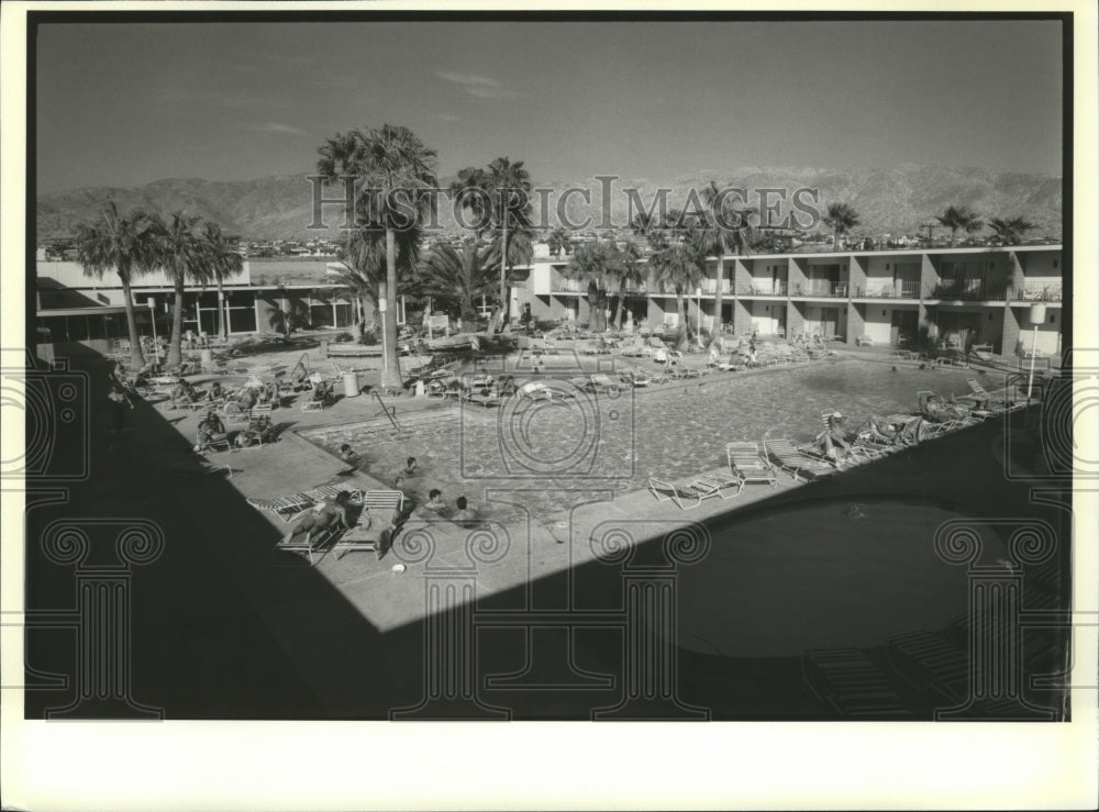 1988 Press Photo Desert Hot Springs Hotel &amp; Spa in California- Historic Images