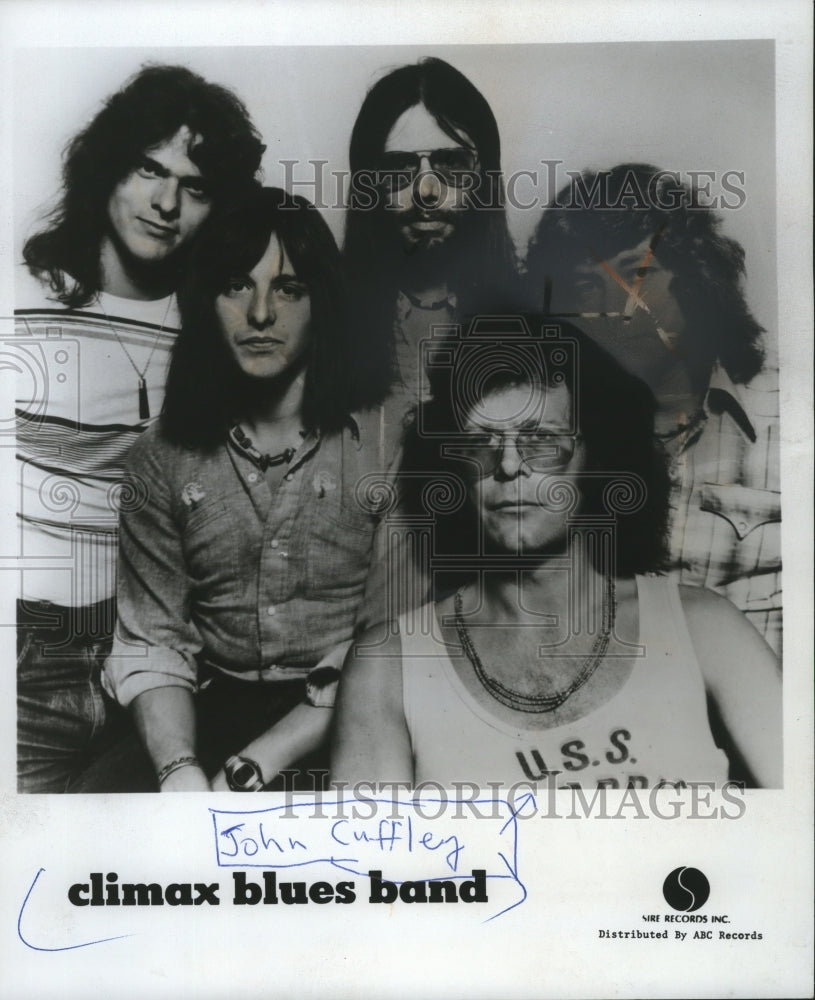 1977 Press Photo John Cuffley of Climax Blues Band - mja74606- Historic Images