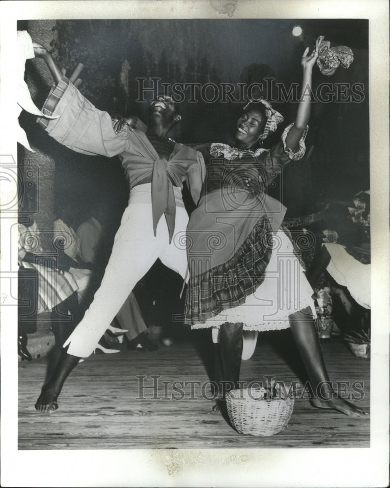 1969 Press Photo Exuberant Native Dancers in Caribbean Area - mja74762- Historic Images