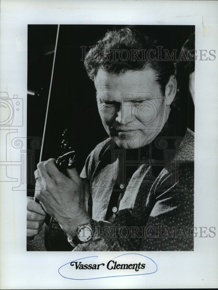 1984 Press Photo Musician Vassar Clements- Historic Images