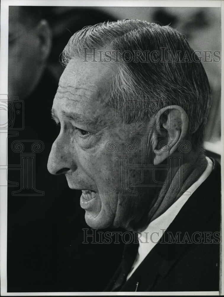 1968 Press Photo Retired General Mark Clark, former commander of forces in Korea- Historic Images