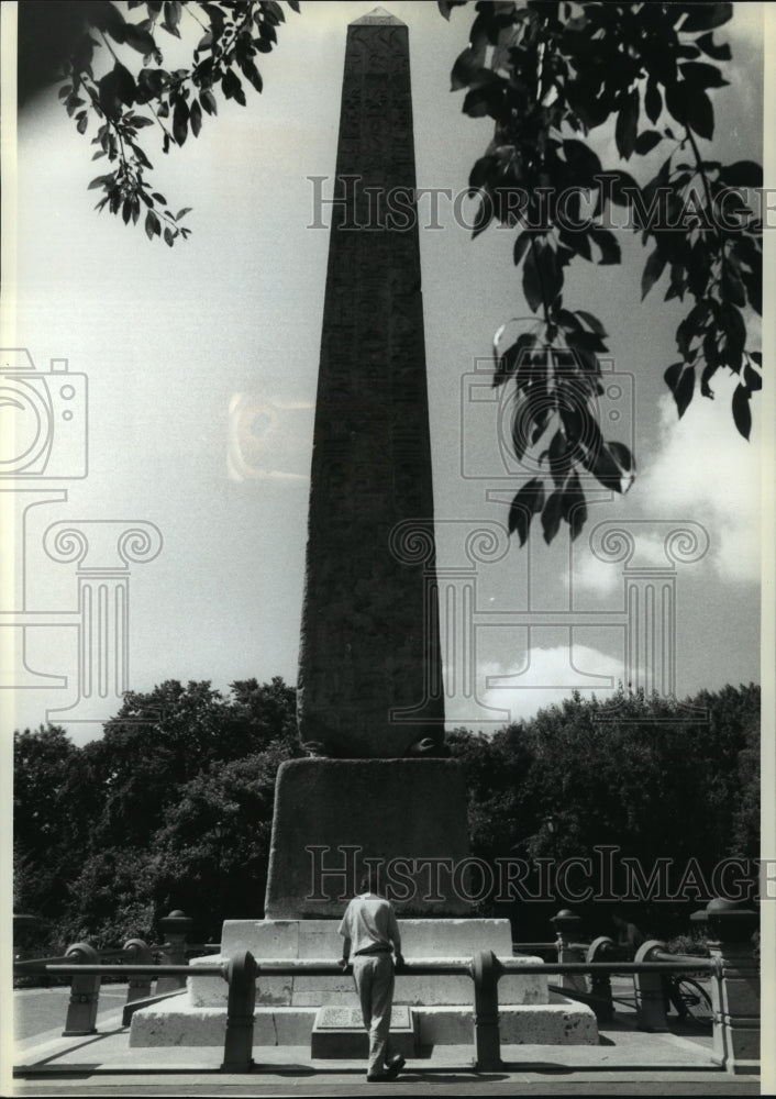 1990 Press Photo Cleopatra&#39;s Needle in Central Park, New York- Historic Images