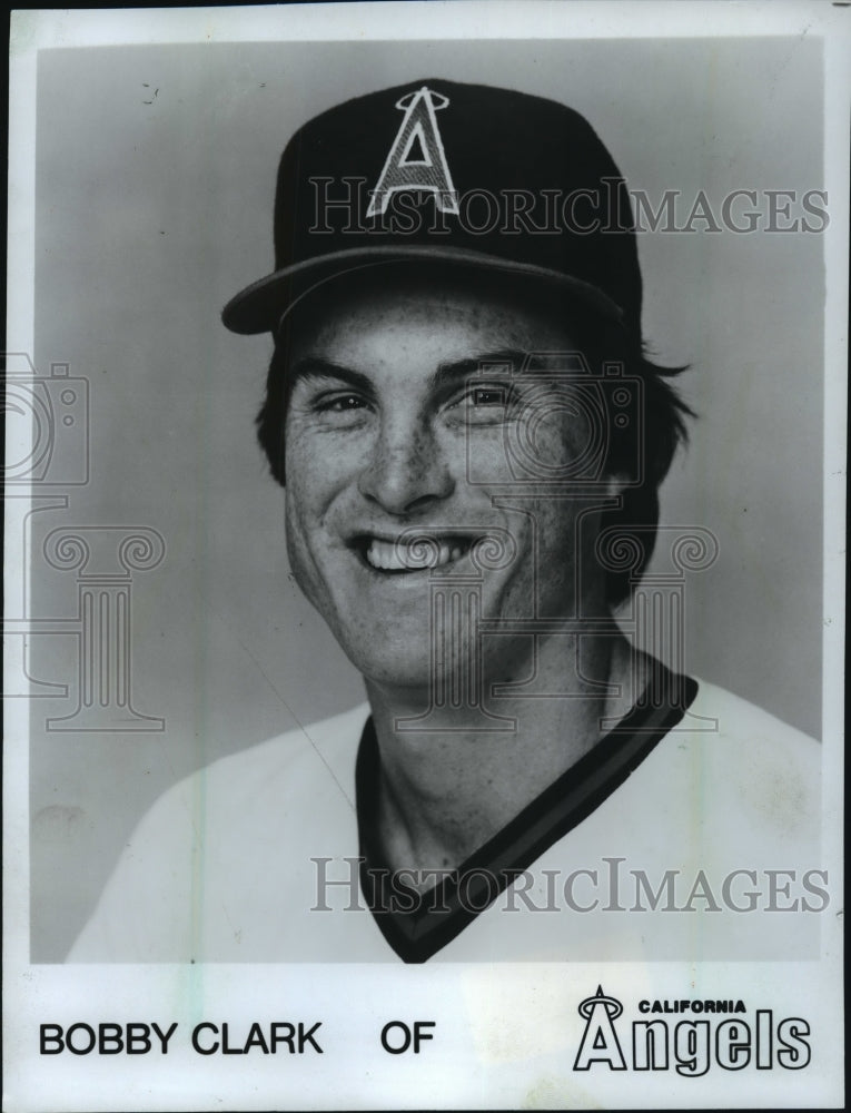 1983 Press Photo Bobby Clark of California Angels Baseball - mja76274- Historic Images