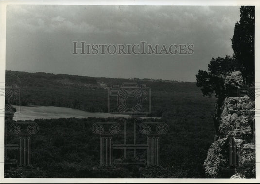 1993 Press Photo The Mississippi River at Nelson Dewey State Park near Cassville- Historic Images
