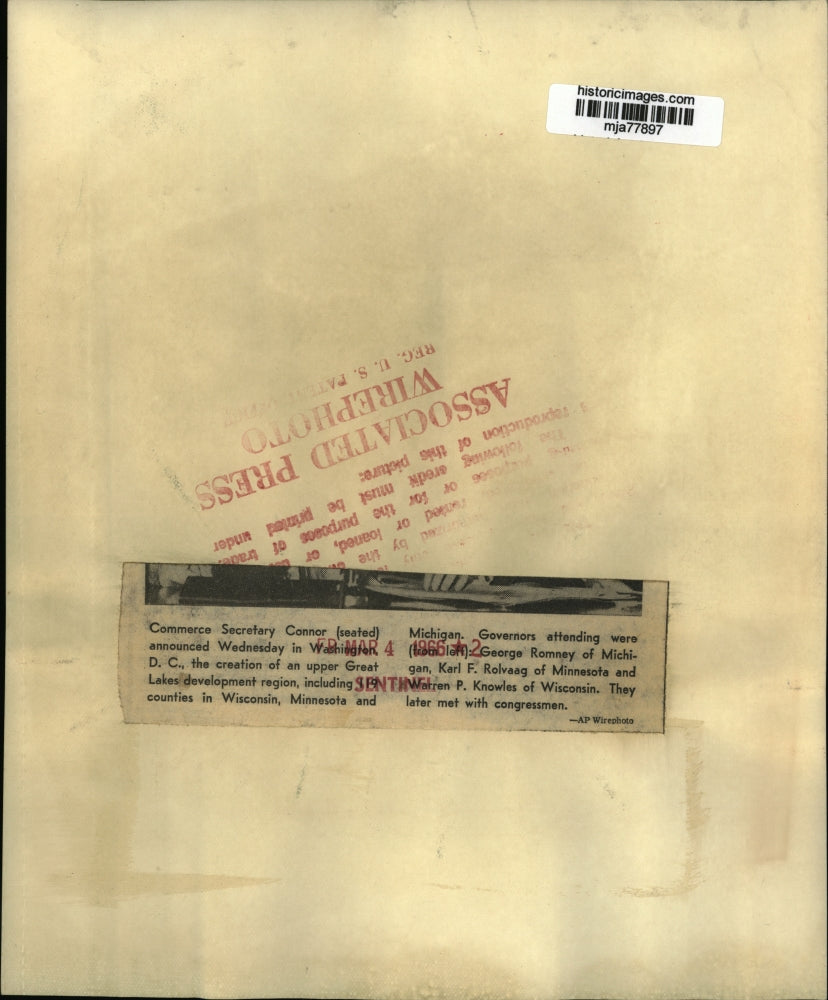 1966 Press Photo Connor, Romney, Rolvaag and Knowles in Washington, D.C.