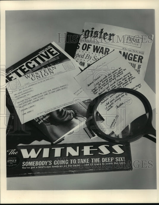 1984 Press Photo A murder mystery you solve yourself, game for home computer- Historic Images