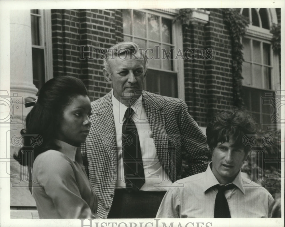 1970 Photo Lee J. Cobb, Judy Pace and Zalman King in "The Young Lawyers"