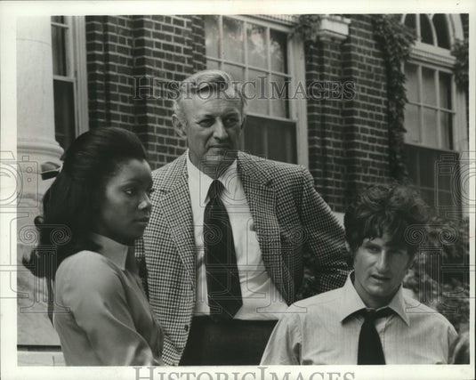 1970 Photo Lee J. Cobb, Judy Pace and Zalman King in "The Young Lawyers"