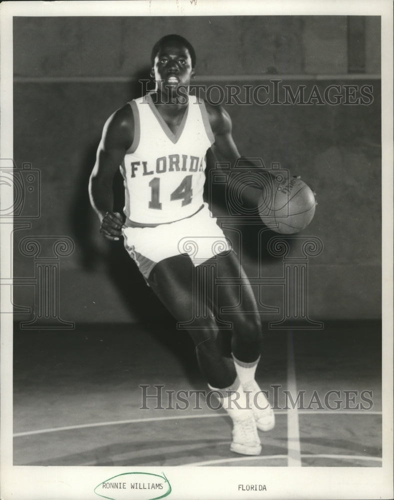 1981 Press Photo U.S. Basketball Player: Ronnie Williams, Florida - mja80533- Historic Images