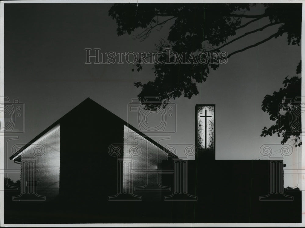 1960 Press Photo Cedarburg&#39;s Community Methodist church, Wisconsin - Historic Images