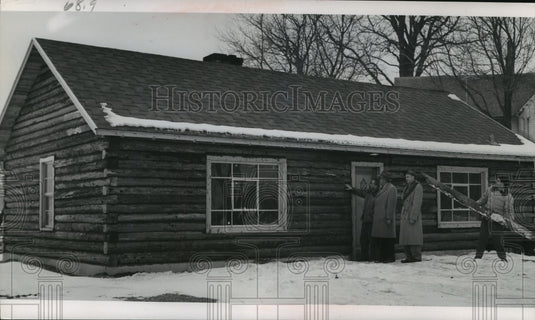 1953 Press Photo New Boy Scouting Center in Cambellsport Wisconsin was Inspected- Historic Images