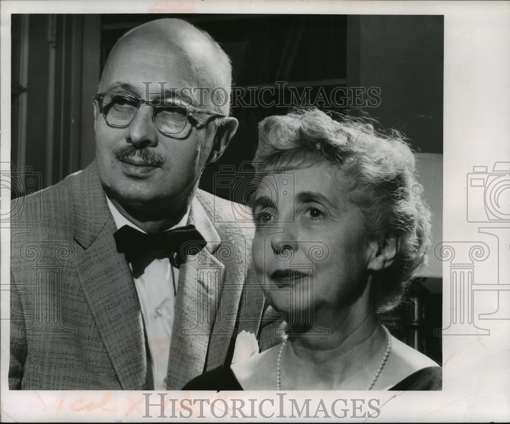 1957 Press Photo Ruth Morton, Mr. Mills Sunday Society wedding - mja81942- Historic Images