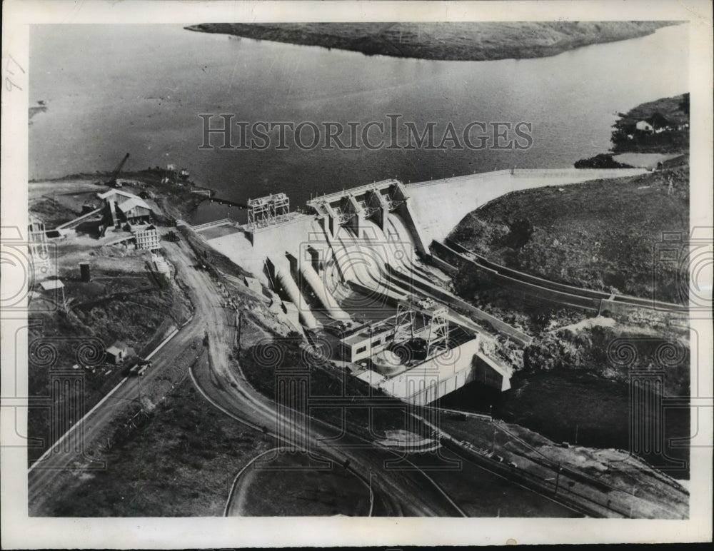 1949 Press Photo Americana, Brazil, site of this new $6,500,000 power plant- Historic Images