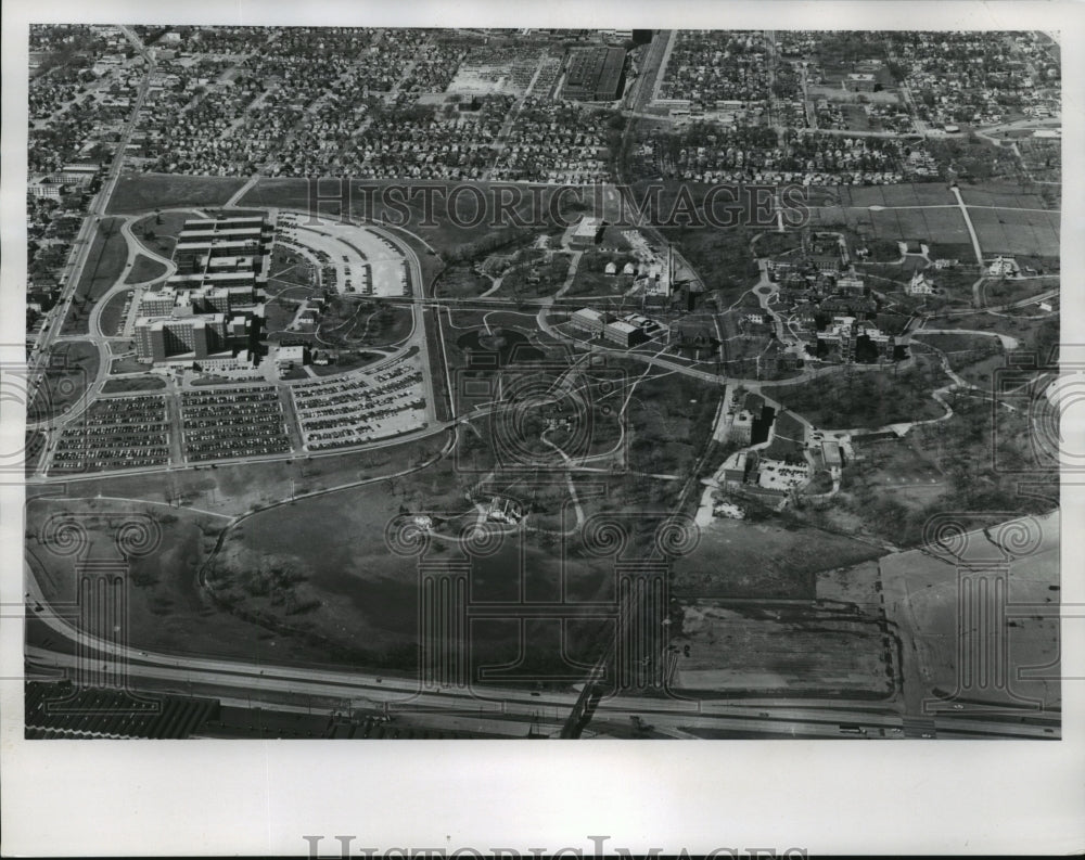 1974 Press Photo Zablocki Veterans Administration Center Buildings, Aerial View