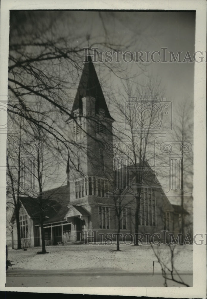 1940 Press Photo Zablocki National Soldiers Home Chapel, Milwaukee, Wisconsin