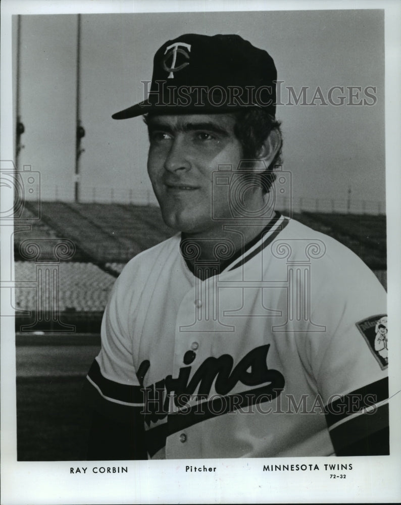 1972 Press Photo Minnesota Twins Pitcher Ray Corbin on the field - mja83119- Historic Images