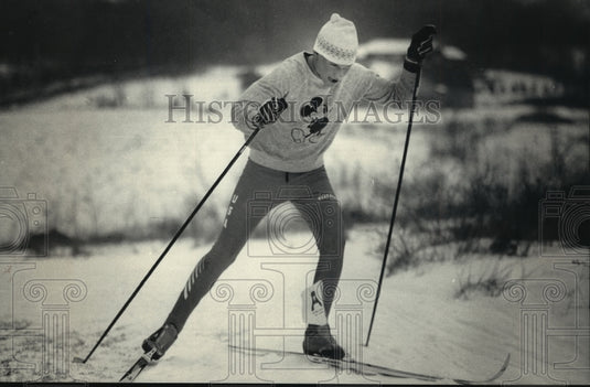 1990 Press Photo Luke Bodensteiner, is preparing for junior World Championships- Historic Images