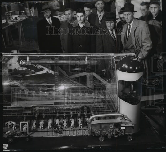 1954 Press Photo All electric model farm on exhibit at University of Wisconsin