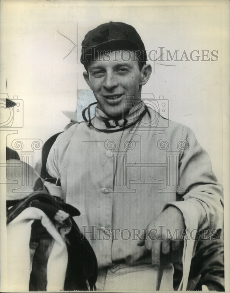 1943 Press Photo Johnny Adams, jockey - mja84281- Historic Images