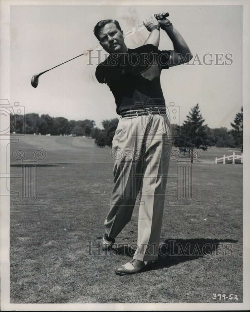 1958 Press Photo Golf-Golfer, Chick Harbert, Wisconsin- Historic Images