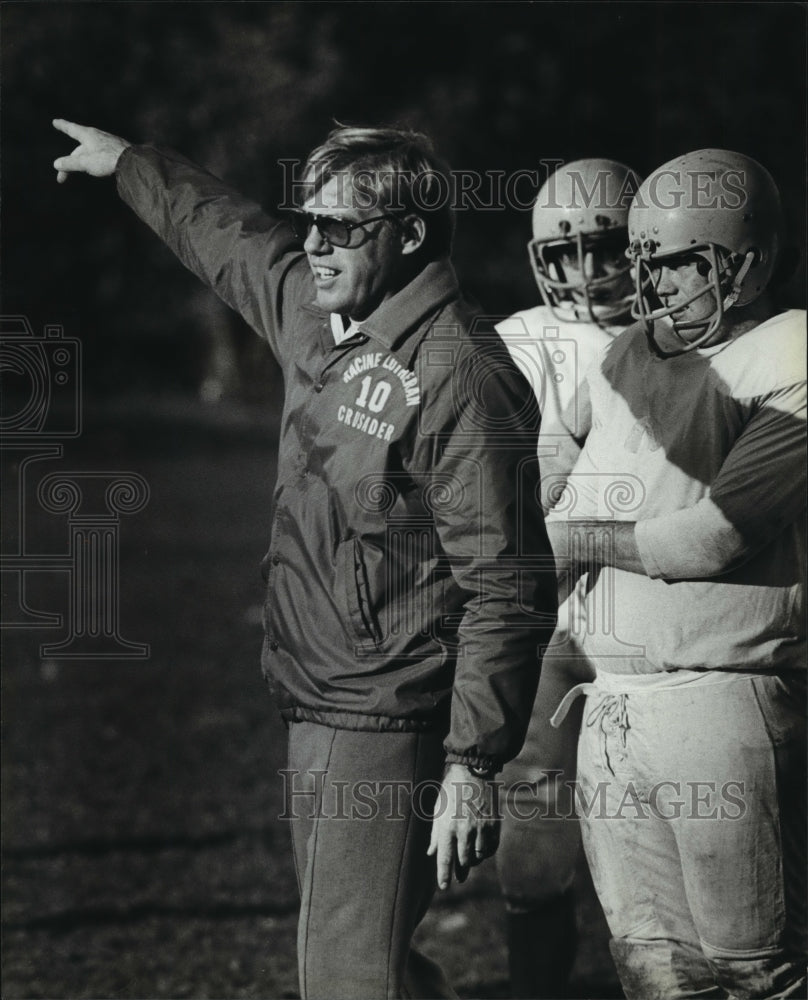 1979 Press Photo Dick Bode, Football Coach Racine Lutheran High School- Historic Images