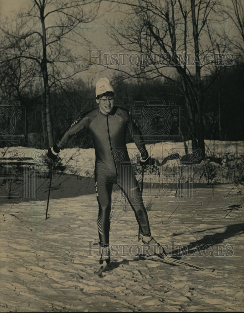 1988 Press Photo Luke Bodensteiner, premier junior cross country skier in nation- Historic Images