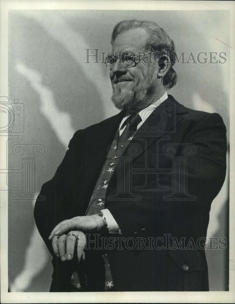 1973 Press Photo Burl Ives for Imagination: Folk Heroes and Tall Tales Program- Historic Images